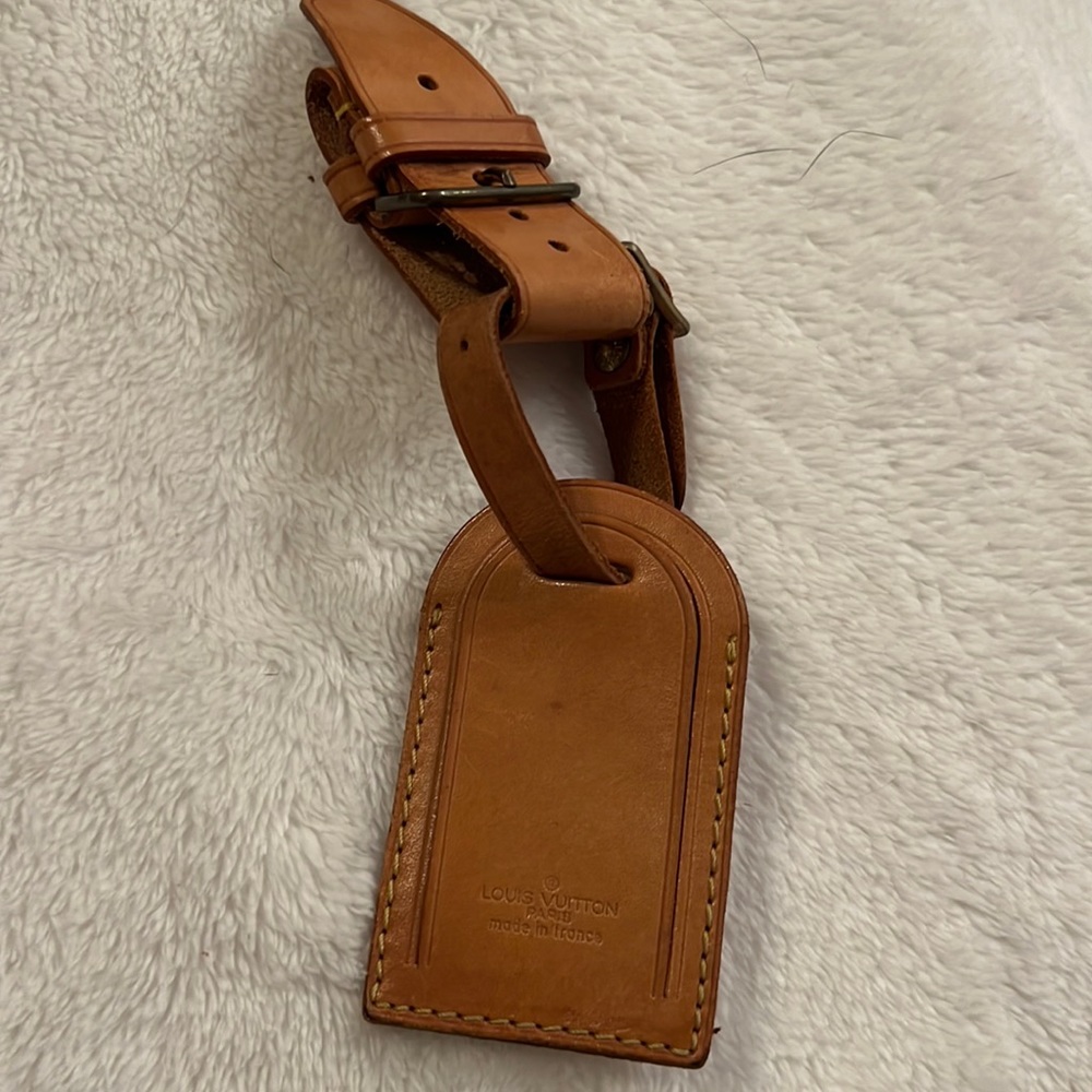 Authentic Louis Vuitton Luggage Tag and Poinette
